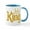 White/Blue Inside, variant on CafePress - King Gold Mug - 11 oz Ceramic Mug - Novelty Coffee Tea Cup