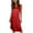 Red, variant on BOVXNPU Pajama Dress For Women Women Solid-Color V-neck Sleeveless Cotton Nightgown Dress Women Sleepwear