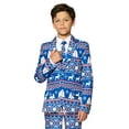 thumbnail image 4 of Suitmeister Boys' Suits BOYS Christmas Blue Nordic - S Blue, 4 of 6