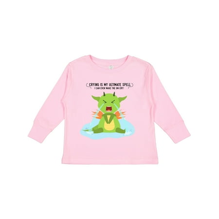 

Inktastic Crying Dragon Gift Toddler Boy or Toddler Girl Long Sleeve T-Shirt