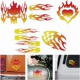 thumbnail image 1 of 5Pcs Flame Car Decal Stickers Flame Stripe Racing Car Vinyl Sticker Racing Sports Waterproof Vinyl Car Window Decals for Off-Road Vehicles Motorcycles Bike Skateboard Laptop Cup, 1 of 9