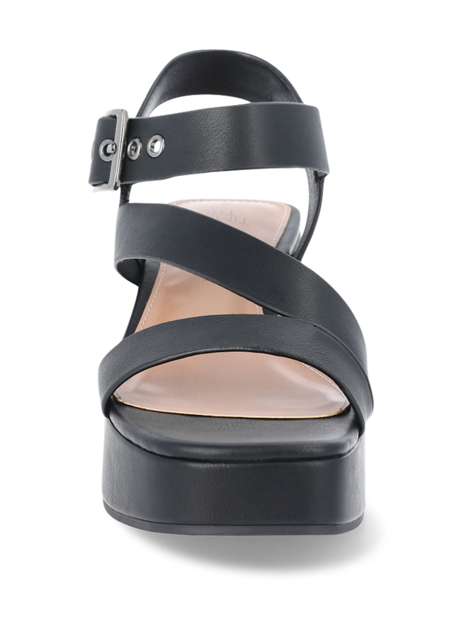 Time and Tru Women's Cross Strap Wedge Sandals, Sizes 6-11