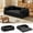 Black, variant on HOMIER Convertible Sleeper Sofa Bed with Cylindrical Pillow, Corduroy Folding Mattress Couch with Fixed-Shape Frame, Floor Sofa Lounge Couch for Living Room Bedroom Lounge Studio, Green