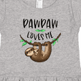 thumbnail image 4 of Inktastic Pawpaw Loves Me Cute Sloth and Baby Girls Toddler Dress, 4 of 5