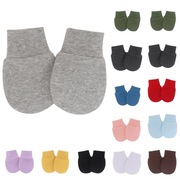 RotHome Newborn Baby Mittens 0-6 Months No Scratch Cotton Gloves for Infant Boys and Girls, Soft Breathable Unisex Hand Protection for Daily Comfort