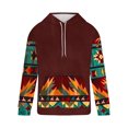 thumbnail image 3 of Sudadera con capucha para hombre, moderna, con cordón ajustable y bolsillo, estampada, deportiva y de ocio, sudadera con capucha, blusa de poliéster para hombre, 3 of 4