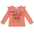 thumbnail image 3 of CoComelon JJ Cody Nina Toddler Girls T-Shirt and Leggings Outfit Set Orange / Gray 4T, 3 of 5