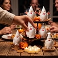 thumbnail image 4 of Fmbmuo Halloween Cute White Ghost Resin Figurine Tabletop Decor For Desk Mantel And Party Display, 4 of 5