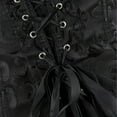 thumbnail image 5 of Hpapadks Corset Belts for Women Strapless Vintage Floral Embroidery Patterns Lace Up Push Up Bustier Elegant Corset Belt Halloween Black, 5 of 6