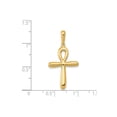 thumbnail image 3 of 14k Yellow Gold Ankh Cross Pendant for Men and Women Polished Minimal Design Egyptian Style Religious Necklace Spiritual Jewelry Symbol of Faith Timeless Unisex Gold Pendant, 3 of 6