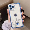 thumbnail image 3 of Compatible with iPhone 13 Pro Max Clear Case Women Girls Cute Astronaut Case Camera Lens Protection Soft Silicone Rocket Case for iPhone 13 Pro Max 5g, 3 of 4
