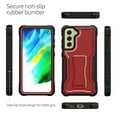 thumbnail image 4 of ExoGuard For Samsung Galaxy S21 FE Case, Phone Case with Screen Protector and Kickstand (Red), 4 of 9