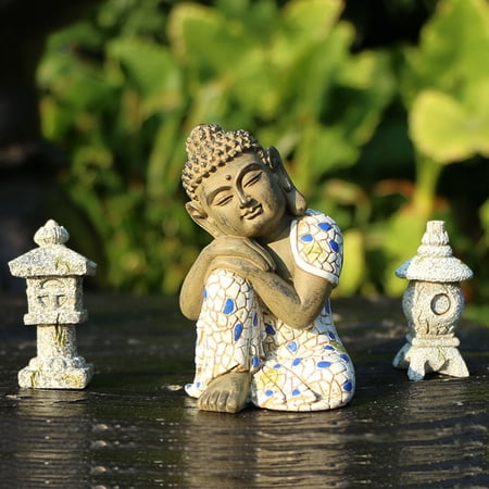 Creative Garden Supplies Indoor Resin Crafts Garden Decor Yard Ornament Figurine Buddha statue ornaments A