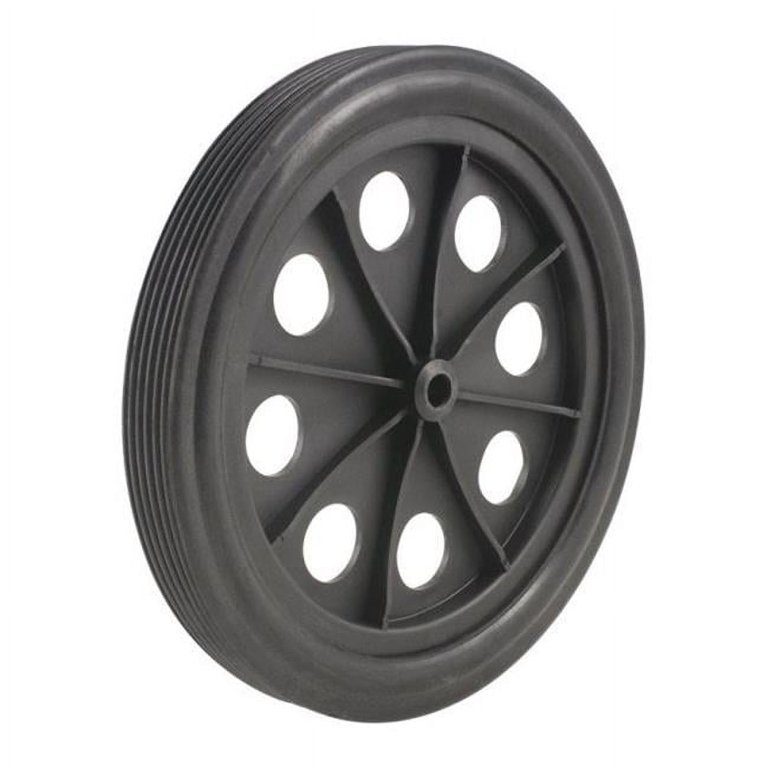 Apex SC9014-P03 Plastic Hub Shopping Cart Rubber Wheel 10 H x 1 W