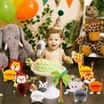 thumbnail image 2 of LNKOO 7 Pieces Jungle Animals Centerpieces Wild Animals Honeycomb Party Supplies 3D Jungle Themed Birthday Decorations Animal Cutouts for Baby Shower Wedding Theme Party, 2 of 6