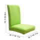 thumbnail image 3 of Funda elástica para silla de comedor | Funda elástica de poliéster cepillado de color liso | Ajuste universal para asientos de 40-50 cm | A prueba de derrames y cómoda | Paquete de 1, 3 of 3