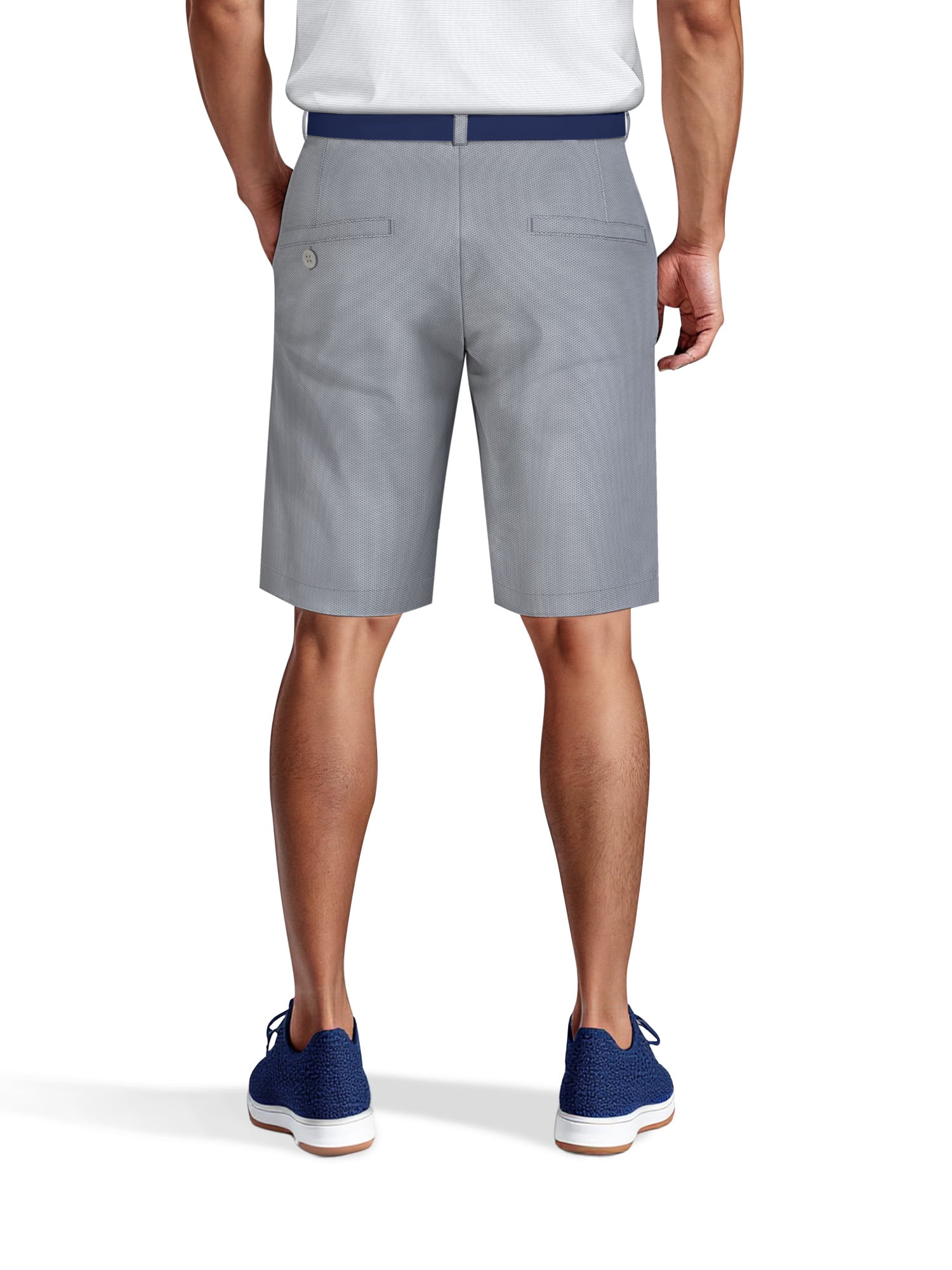 Ben Hogan Men's & Big Men's Stretch Golf Shorts with Horizontal Pattern and Active Waistband, 9" Inseam, Sizes 28-50