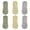 2Green2Yellow2Gray, variant on LDU No Show Socks Women, Ultra Thin Mesh Breathable Fabric Invisible Non-Slip Socks, 6Pairs