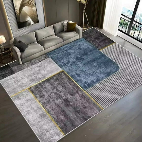 Light carpets for living room Simple Geometry Decor Carpet Modern Home Bedroom Rug Sofa Side Soft Floor Mat tapis salon