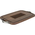 thumbnail image 4 of Viking Acacia Carving Board w/Juice Well & Metal Handles (23" x 14" x 1.0"), 4 of 7