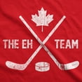 thumbnail image 2 of Mens The Eh Team Canadian Hockey Sticks Funny Canada Gift Cool Graphic Tee Graphic Tees, 2 of 9
