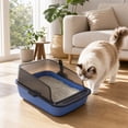 thumbnail image 5 of Semi-Enclosed High-Walled Cat Litter Box with Scoop (Anti-Scatter Design), 5 of 7