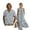 Blue Flower, variant on FOR U DESIGNS Cherry Blossom Sea Wave Print Couple Clothes Set Matchable Clothes Linen-Like Men Casual Shirt or Women Maxi Sleeveless Dress for Wedding Beach Vocation