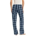 thumbnail image 2 of District Adult Female Women Checks Flannel Plaid Pant True Navy 2X-Large, 2 of 6