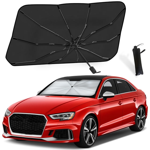 Parasol EcoNour plegable para parabrisas de coche, 54 x 29 cm