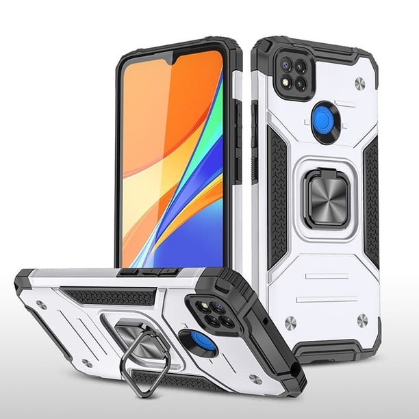 Funda armadura a prueba de golpes para Xiaomi Redmi 10C 9C NFC Xiaomi 12 protección militar parachoques defensor imán soporte para coche cubierta de anillo Tan Jianjun unisex
