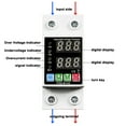 thumbnail image 2 of Dual Displays Self-reset Protector Overvoltage Undervoltage Current Adjustable Circuit Breaker Automatic Reclosure Switch, 2 of 8