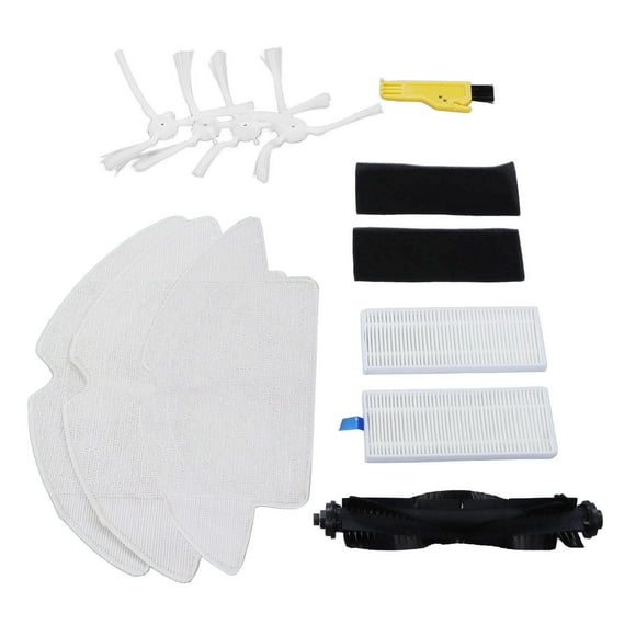 Replacement Parts Compatible For 360 S6 Vacuum Cleaner 1 Set Of Multi Rubber Brushes 2 Filter Elements 2 Filter Chips 4 Side Brushes