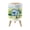 Color 3, variant on Small Trash Can with Lid White Rabbit Among Soft Pink 1.8 Gallon Dog Proof Trash Can Round Garbage Can Waste Bin Wastebasket for Bathroom Bedroom Living Room