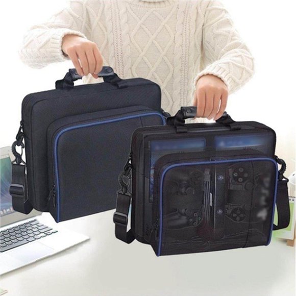 Storage Bag Protective Case Anti-shock Daily Use Large Backpack Daily Use Large Capacity Simple Design Cool Appearance Replacement for PS4