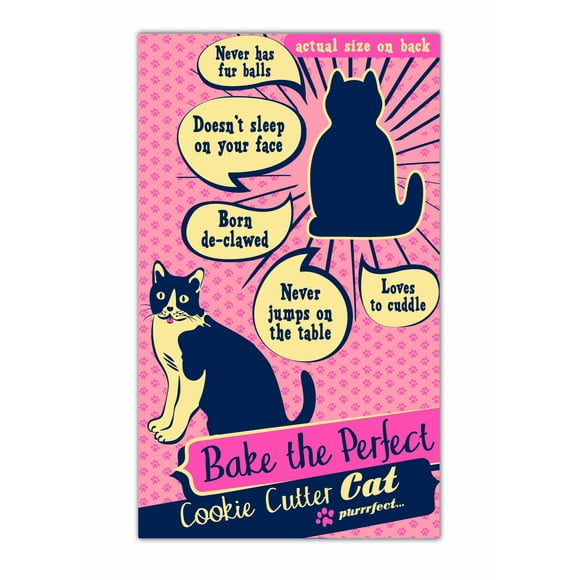 Talisman Designs Retro Cookie Cutter, Bake The Perfect Cat