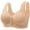 ZA-Beige, variant on Womens Bras Ladies Thin Solid Color Comfortable Breathable Push Up Bra With Underwire Triple Breasted Bra Classic