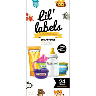 Lovable Labels Personalized Labels for Kids (120 Labels) -  Waterproof Dishwasher Safe Peel and Stick Labels are Great for School  Supplies Daycare Camp Bottles (Bright Bugs) : Office Products