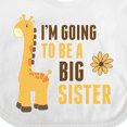 thumbnail image 4 of Inktastic I'm Going to Be a Big Sister Giraffe Girls Baby Bib, 4 of 4