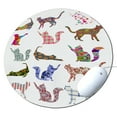thumbnail image 1 of KuzmarK Round Mousepad / Hot Pad / Trivet - Kitty Cat, 1 of 1
