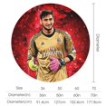 thumbnail image 2 of Gianluigi Donnarumma Mantel Redondo con Estampado Icónico de Temática, Se Adapta a la Mayoría de Mesas, Fácil de Cuidar, Regalo Perfecto para Aficionados, Amigos y Familia.152cm, 2 of 6