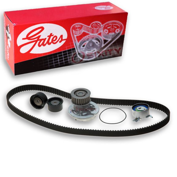 Gates PowerGrip Timing Belt Kit w Water Pump compatible with Suzuki Forenza 2.0L L4 2004-2008
