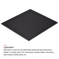 thumbnail image 3 of Unique Bargains Black ABS Plastic Sheet 12x12x0.16inch for Building Model, DIY Crafts, Panel, 3 of 6