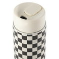 thumbnail image 6 of Thyme & Table 22 fl oz Stainless Steel Coffee Tumbler, Cream & Black Check, 6 of 10