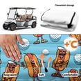 thumbnail image 5 of Uorisanigo Funny Golf Cart Seat Covers Non-Slip Hot Dog Golf Ball Print Golf Cart Seat Towel Blanket Fit for EZGO, Club Car and More 2-Seat Carts, Travel Sports Cart Seat Cushion Accessories, 5 of 7