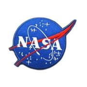 NASA Space Explorer - 3.5" - Iron-On or Sew-On Embroidered Patch Novelty Applique - Exploration Science Space Explorer Series Astronaut Shuttle Rocket SpaceX Station Galaxy Universe Mars Stars
