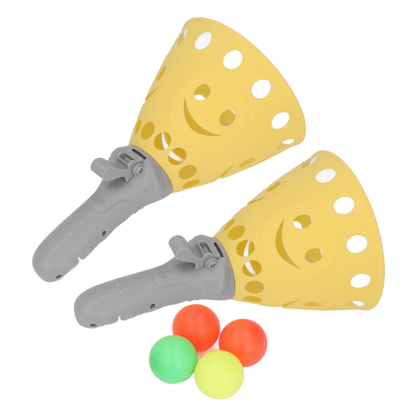 Catapulte Jouet Pour Enfants 3-6 Ans - Lot De 2 Catapultes + 4 Balles En Tissu Doux - Jeu D'extérieur Sécurisé