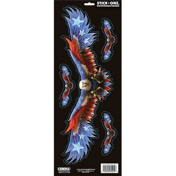 Chroma Decal C54-32505 6 x 16 in. American Eagle
