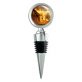 thumbnail image 1 of Beach Sunset Hibiscus Flower Hawaiian Wine Bottle Stopper, 1 of 1