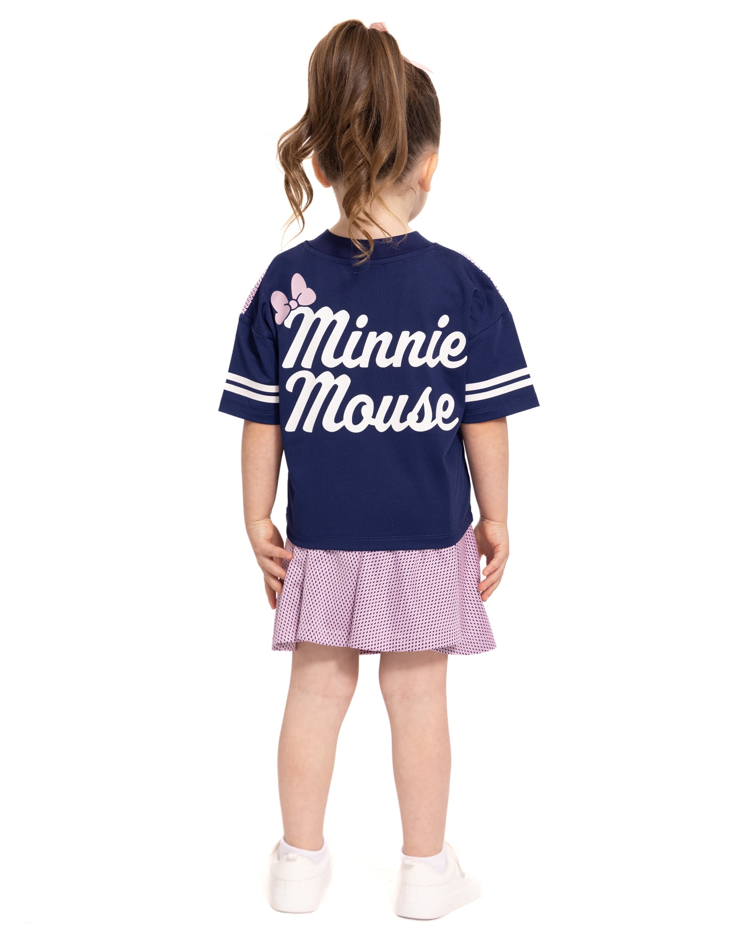 Minnie Mouse Toddler Girls Short Sleeve Graphic Jersey and Skirt Set, 2 Piece, Sizes 12M-5T