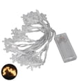 thumbnail image 4 of Cadena de luces centelleantes, cadena de luces LED 20 luces LED de cadena con copos de nieve creadas magistralmente, 4 of 5